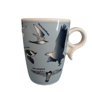 Porsgrund Norway Blue And White Birds Cup Mug Norweigan